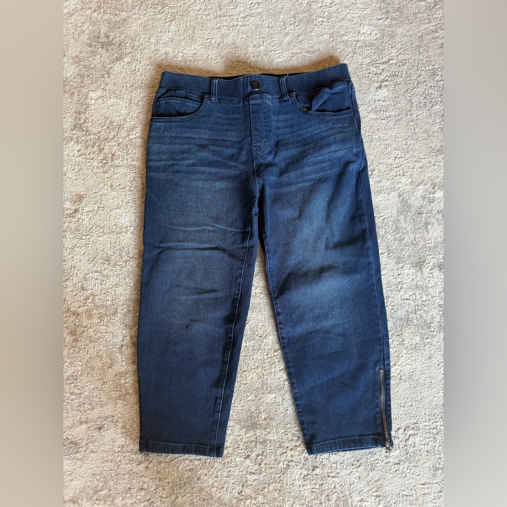 BETABRAND Cropped Classic Blue Denim Jeans